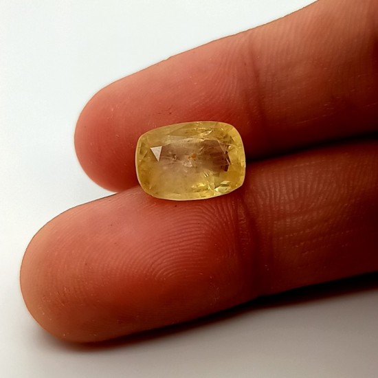 Yellow Sapphire (Pukhraj) 4.96 Ct Lab Tested